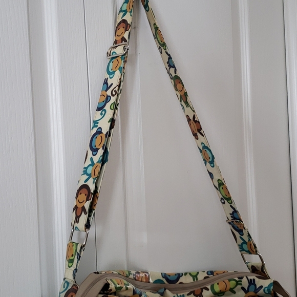 GIANT Diaper bag. Monkey pattern - Picture 3 of 10